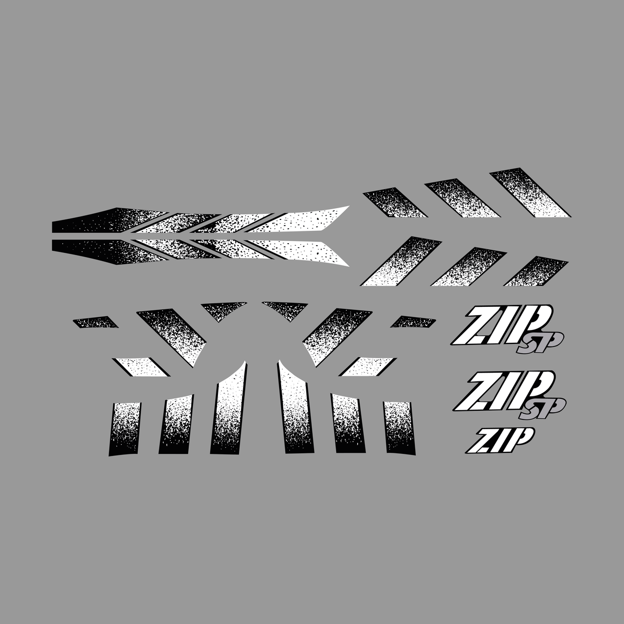 Aufkleber -Set Piaggio Zip SP H2O