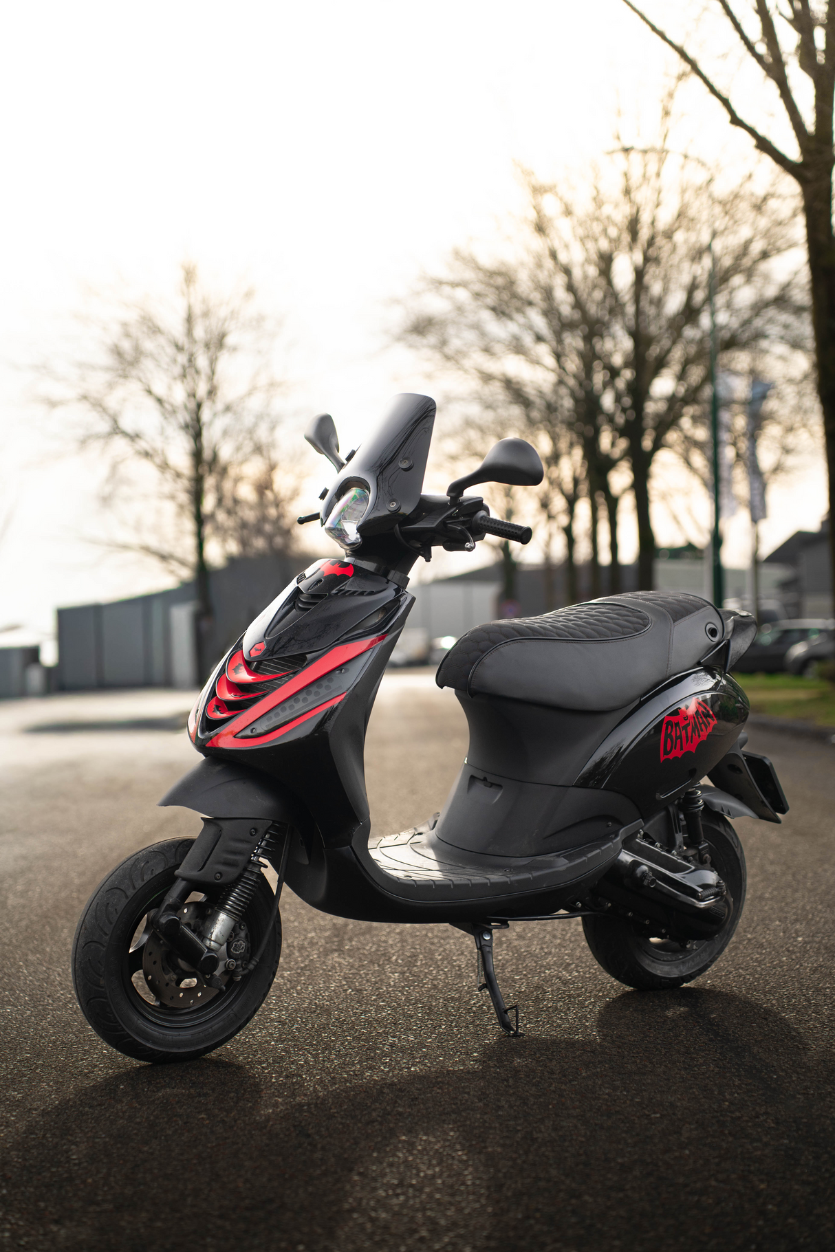 Fenom Sattelbezug Alcantara Look Schwarz Piaggio Zip