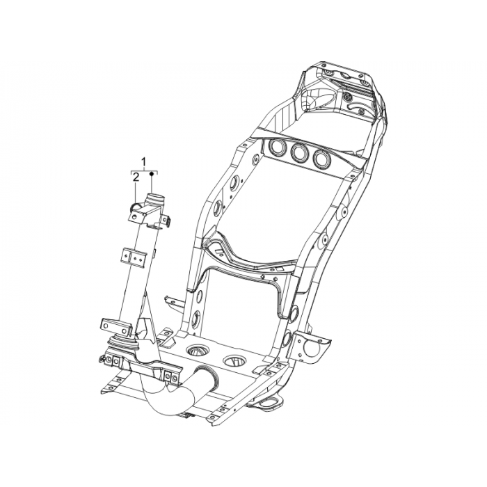 Frame/Carrosserie | Zip 50 4T 25 Km/h NOABS E2 2006-2016 (EMEA)