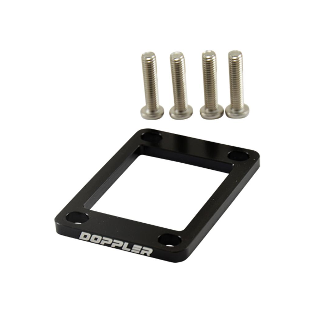 Ophoogplaat Inlaat Doppler 5MM Zwart AM6 / Derbi Euro 2 / 3 / 4