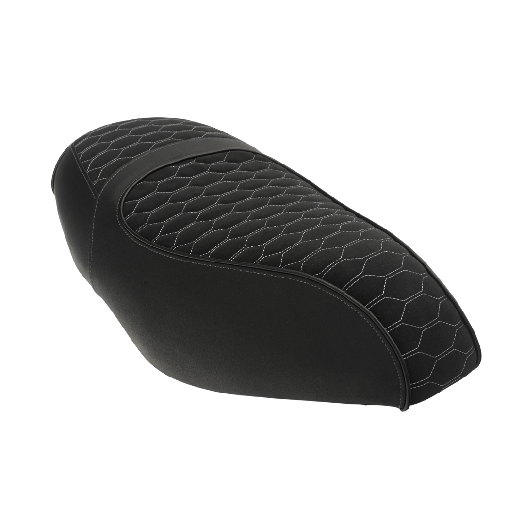 Housse de Selle Fenom Look Alcantara Blanc Piaggio Zip