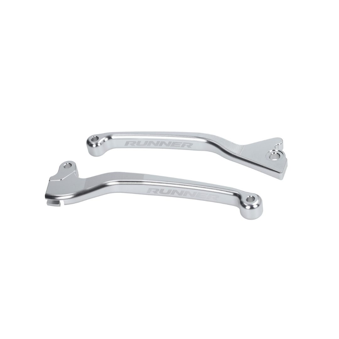 Set Leve Freno Chrome Fast Arrow Pro CNC Disco Singolo Gilera Runner 50-180cc 2 Tempi