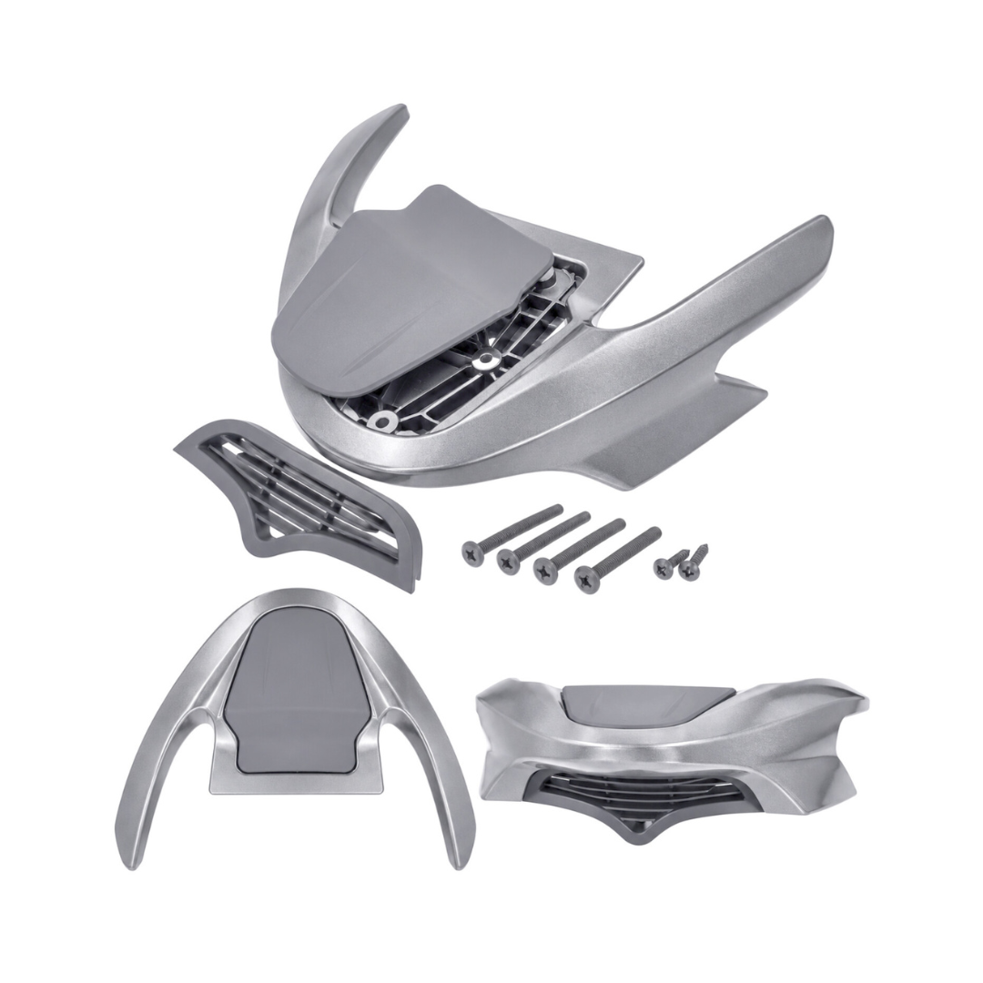 Spoiler posteriore argento completo Gilera Runner 50-180cc SP Pro