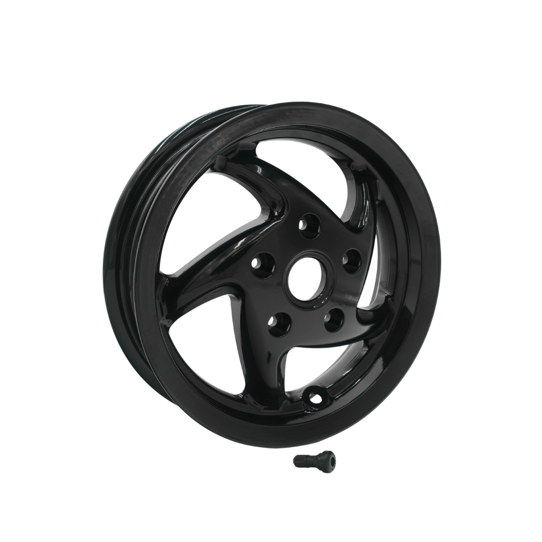 Jante avant Piaggio Zip SP98 brillant noir CNC modèle d'origine