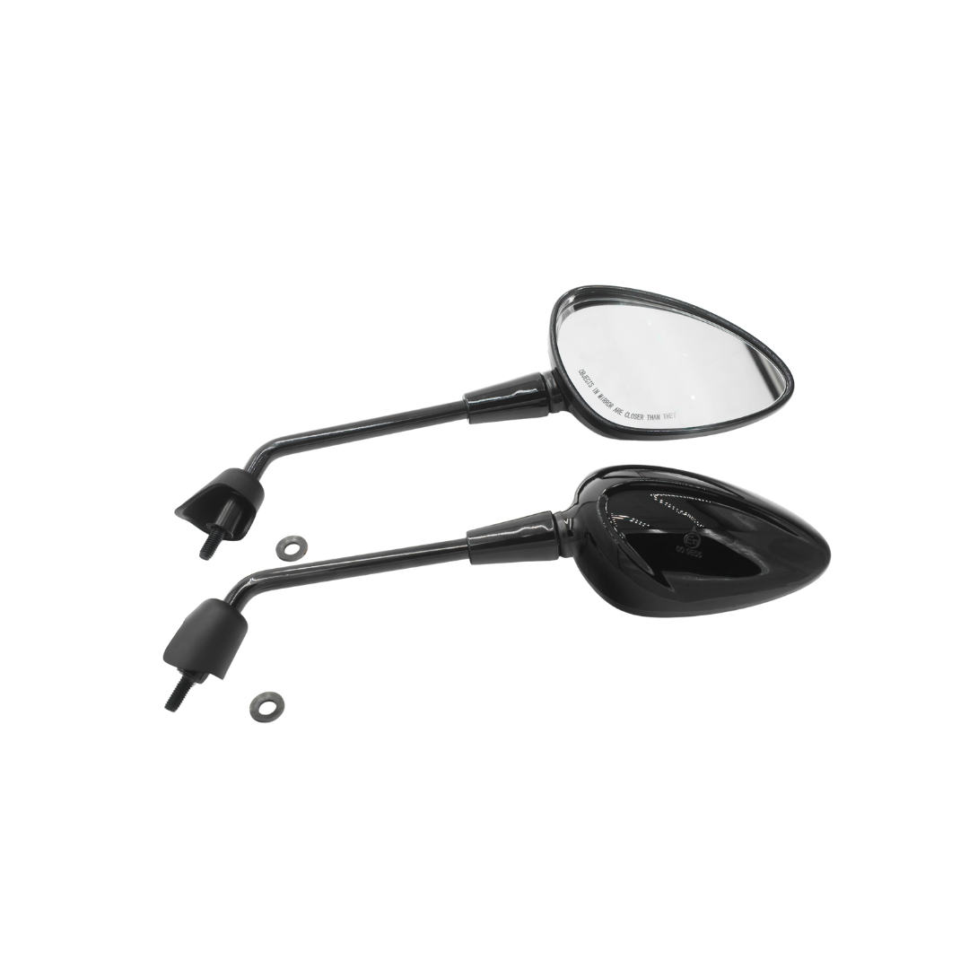 Vespa spiegelt lange matte schwarz