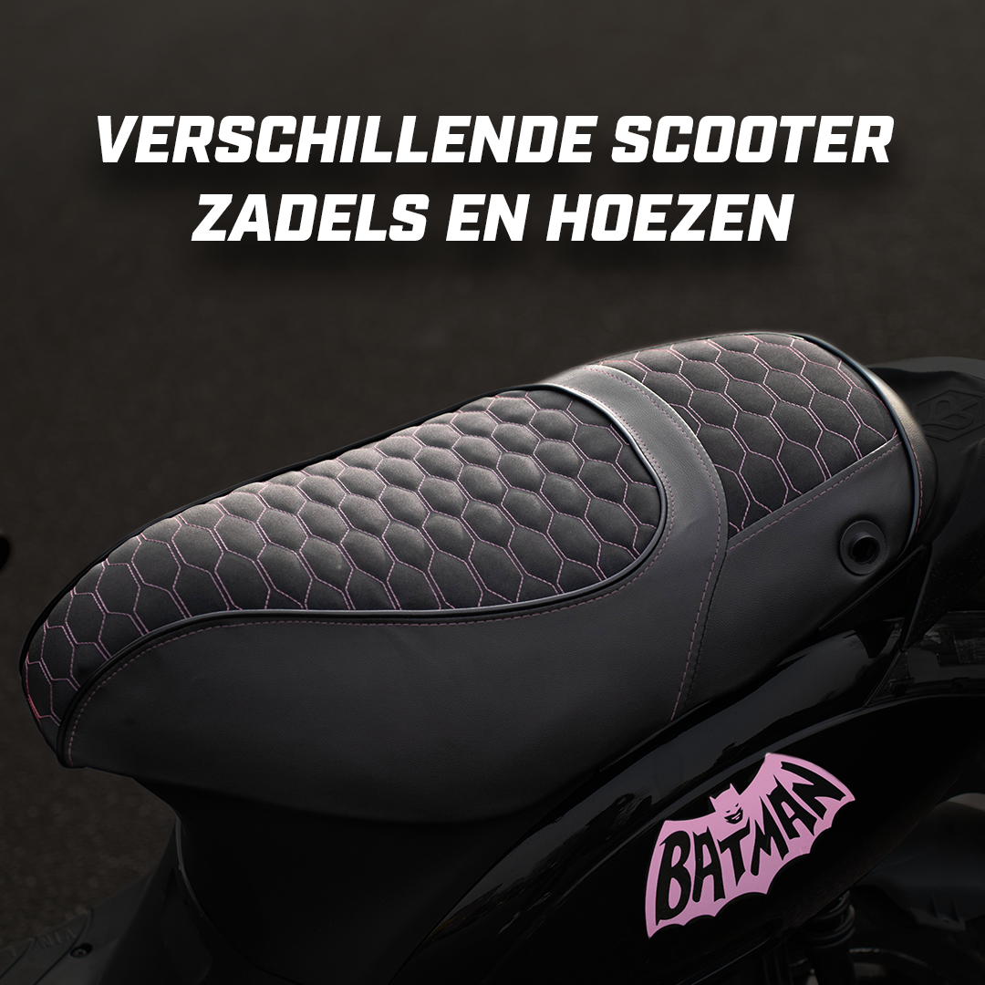 Verschillende Scooter Zadels en Hoezen