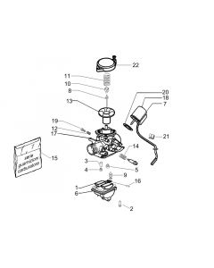 Onderdelen carburateur