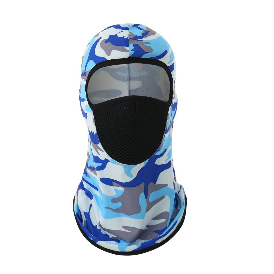 Balaclava camo blue/white