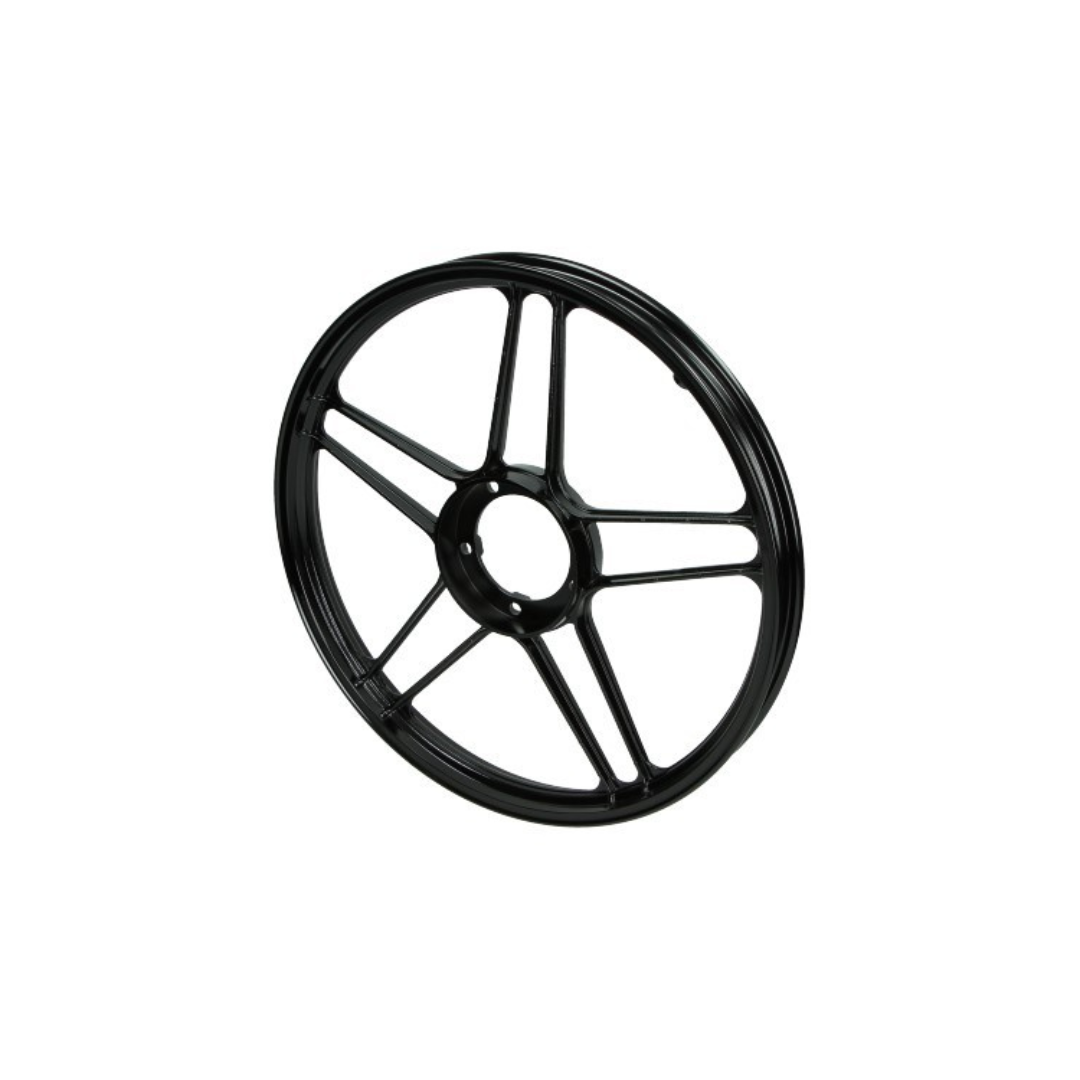 Front wheel/rear wheel star 17 inch black shine fits on puch maxi