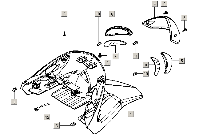 Gilera ICE 50 2T E2 2002-2005 - Achterlicht