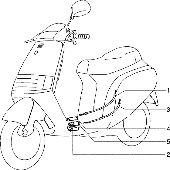 Piaggio Skipper - Bowdenkabels