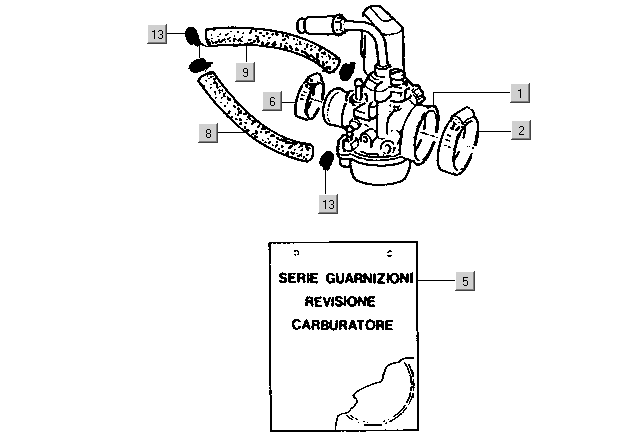 Gilera DNA 50 2T E1 2000-2001  - Carburateur Automatische Start