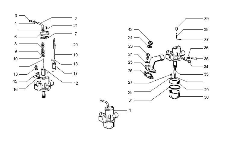 Puch Maxi - Carburateur