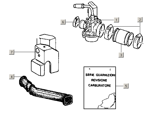Gilera ICE 50 2T E2 2002-2005 - Carburateur
