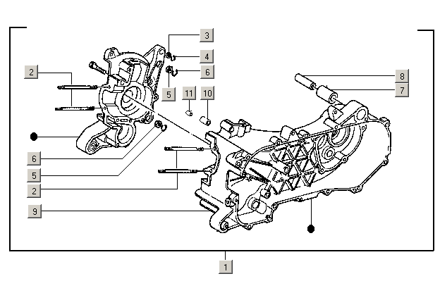 Gilera ICE 50 2T E2 2002-2005 - Carter