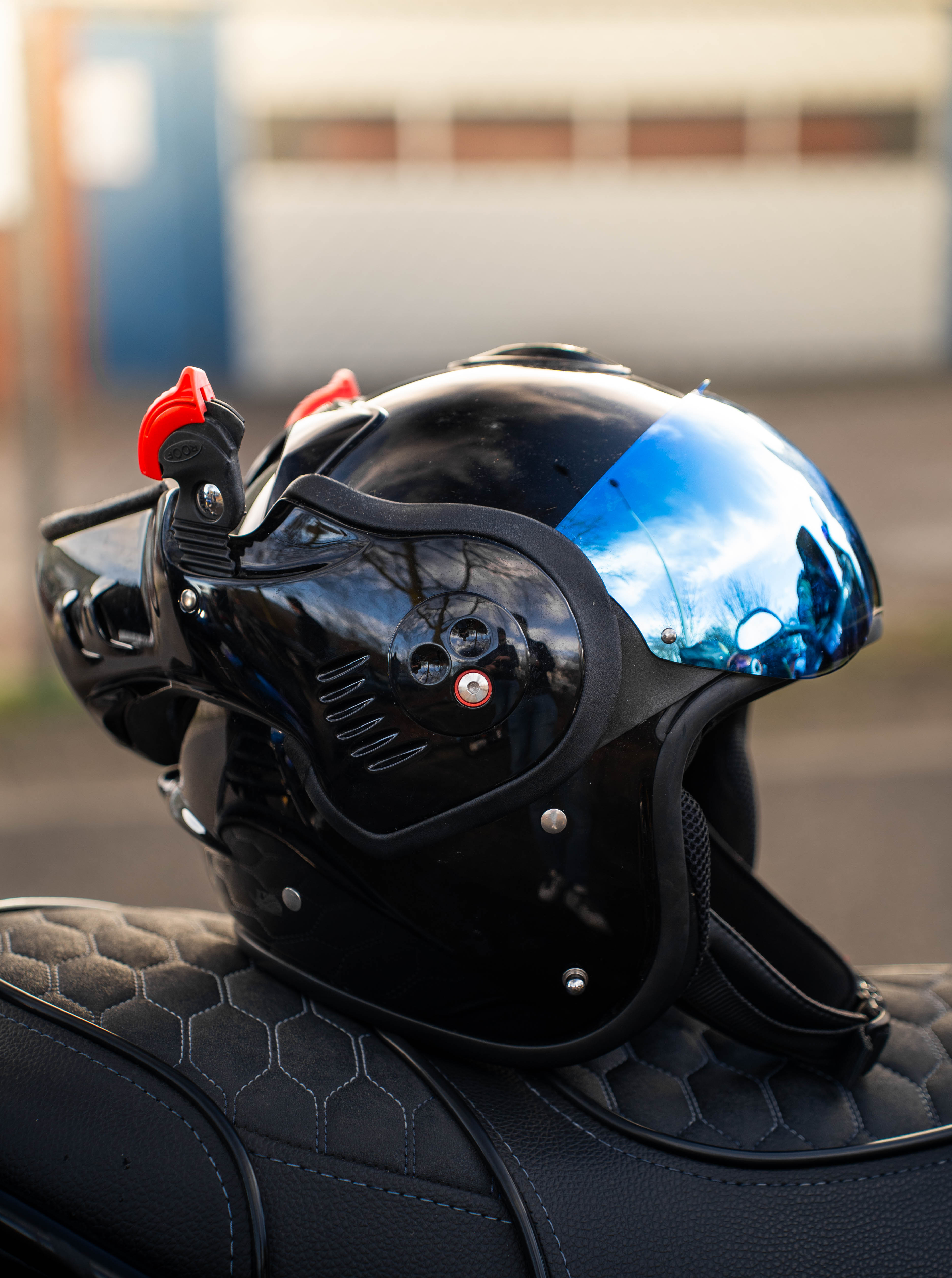 Roof Boxer V8 Gloss Black Helmet - Fresh Parts