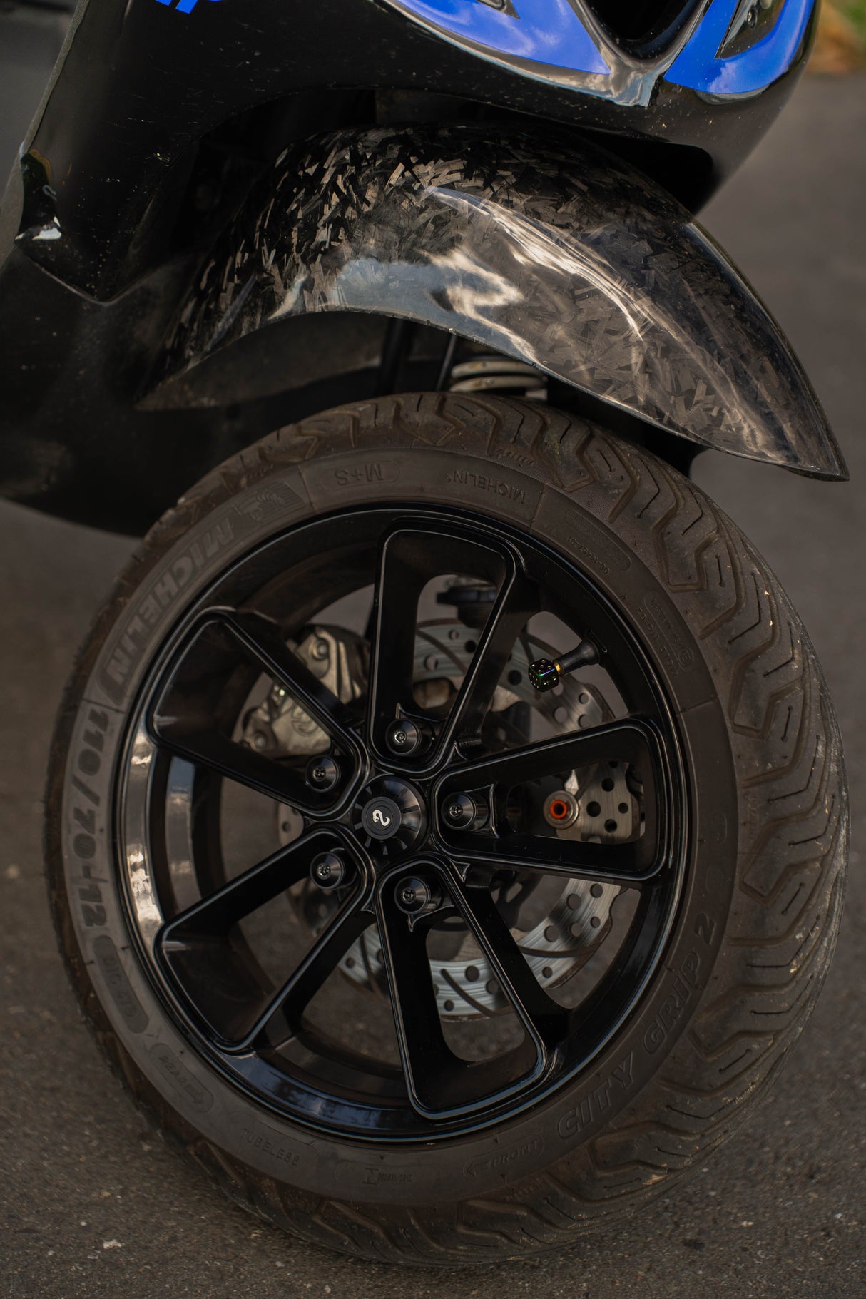 Rim Sip Series Pordoi 12 pouces brillant noir vespa sprint / zip sp