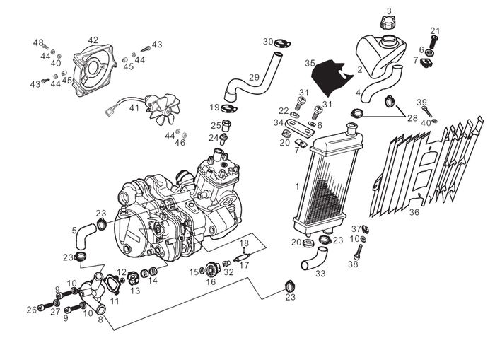 Derbi Senda SM 50 2T 2000-2001 – Oliepomp Waterpomp