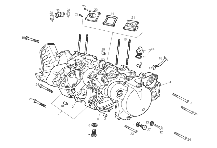 Derbi Senda SM 50 2T 3ª ED X-Treme E2 2006 – Carter