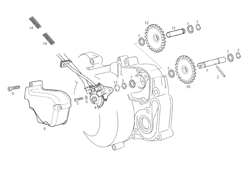 Derbi Senda SM 50 2T 3ª ED X-Treme E2 2006 – Oliepomp
