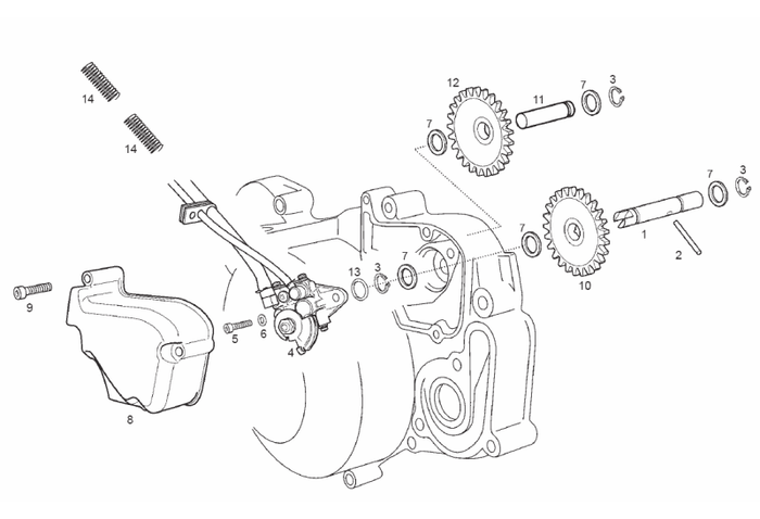 Derbi Senda SM 50 2T 4ª ED X-Treme E2 2007 – Oliepomp