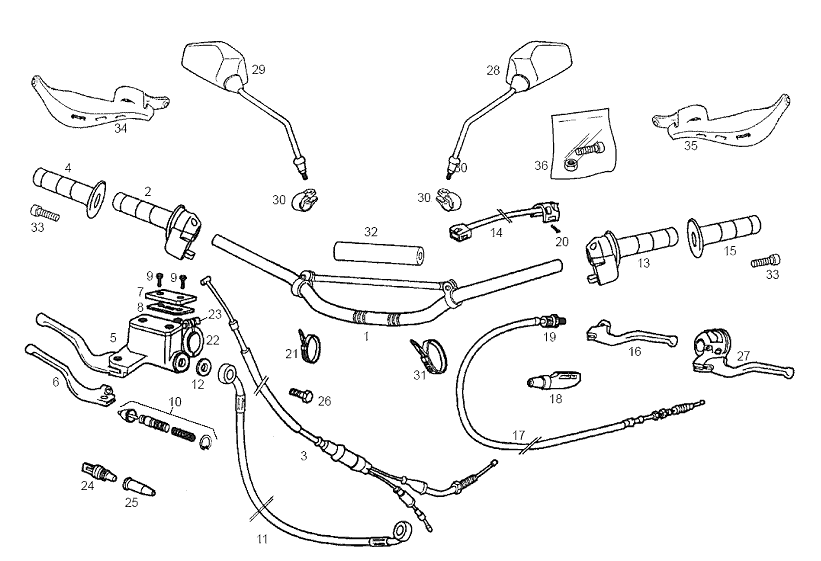 Derbi Senda SM 50 2T DRD Edition E2 2005 – Hoofdremcilinder Schakeleenheid