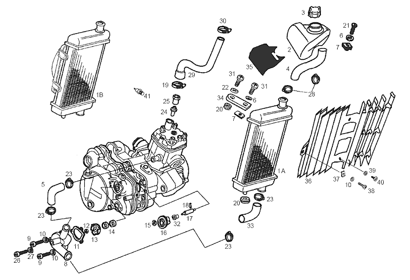 Derbi Senda SM 50 2T DRD Edition E2 2005 – Oliepomp Waterpomp