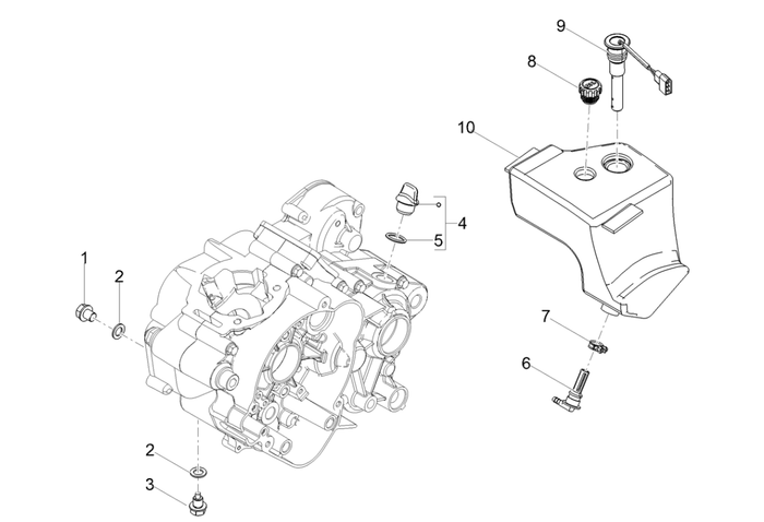 Derbi Senda SM 50 2T X-Treme E4 2019-2020 – Olieleiding Oliefilter