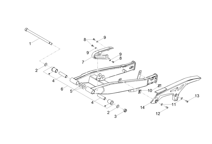 Derbi Senda SM 50 2T X-Treme E4 2019-2020 – Schommelarm