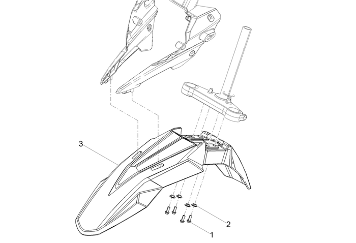 Derbi Senda SM 50 2T X-Treme E4 2019-2020 – Spatbord