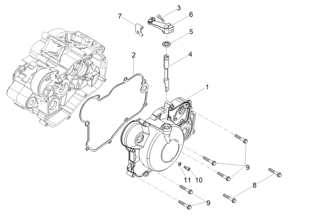 Derbi Senda SM 50 2T X-Treme E4 2019-2020 – Variatordeksel