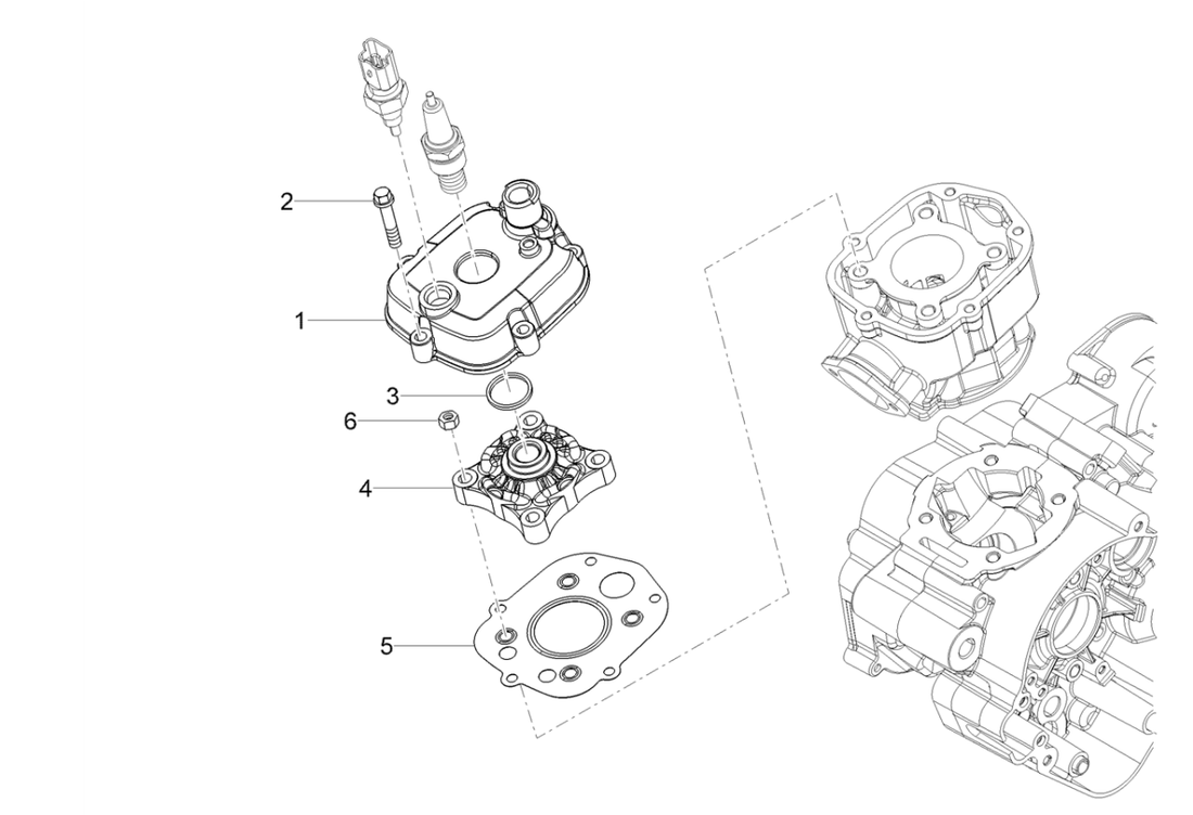 Derbi Senda SM 50 2T X-Treme Low Seat E4 2019 – Cilinderkopafdekking
