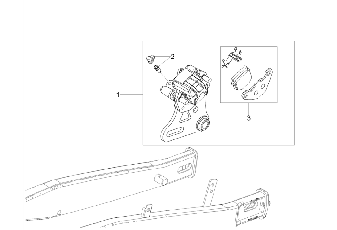 Derbi Senda SM 50 2T X-Treme Low Seat E4 2019 – Remklauw Achter