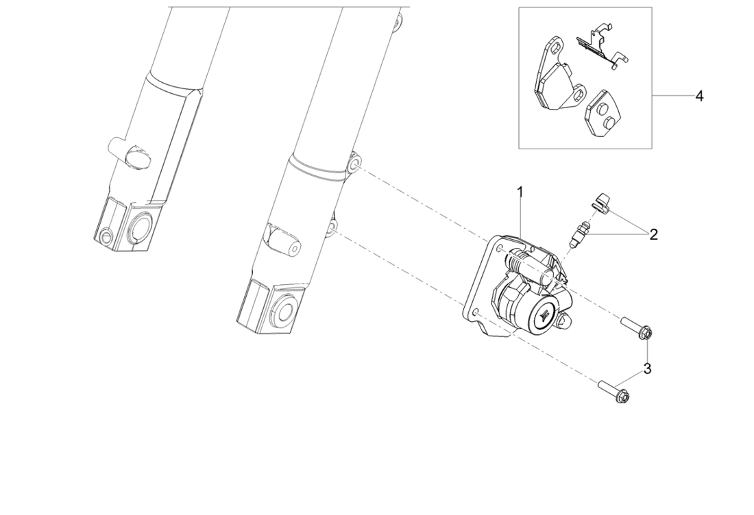 Derbi Senda SM 50 2T X-Treme Low Seat E4 2019 – Remklauw Voor