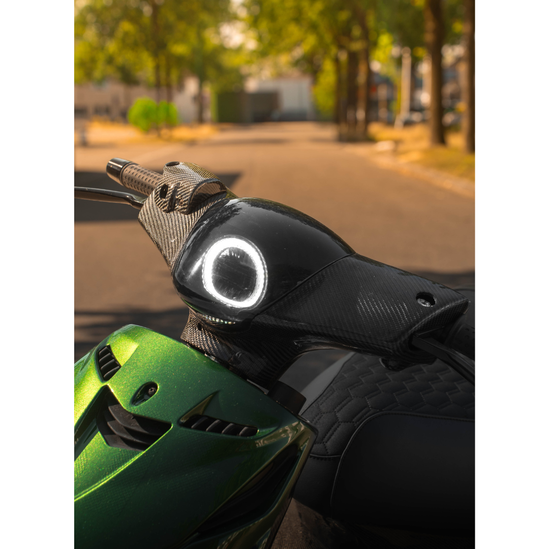Capuchons de guidon Carbone Piaggio Zip