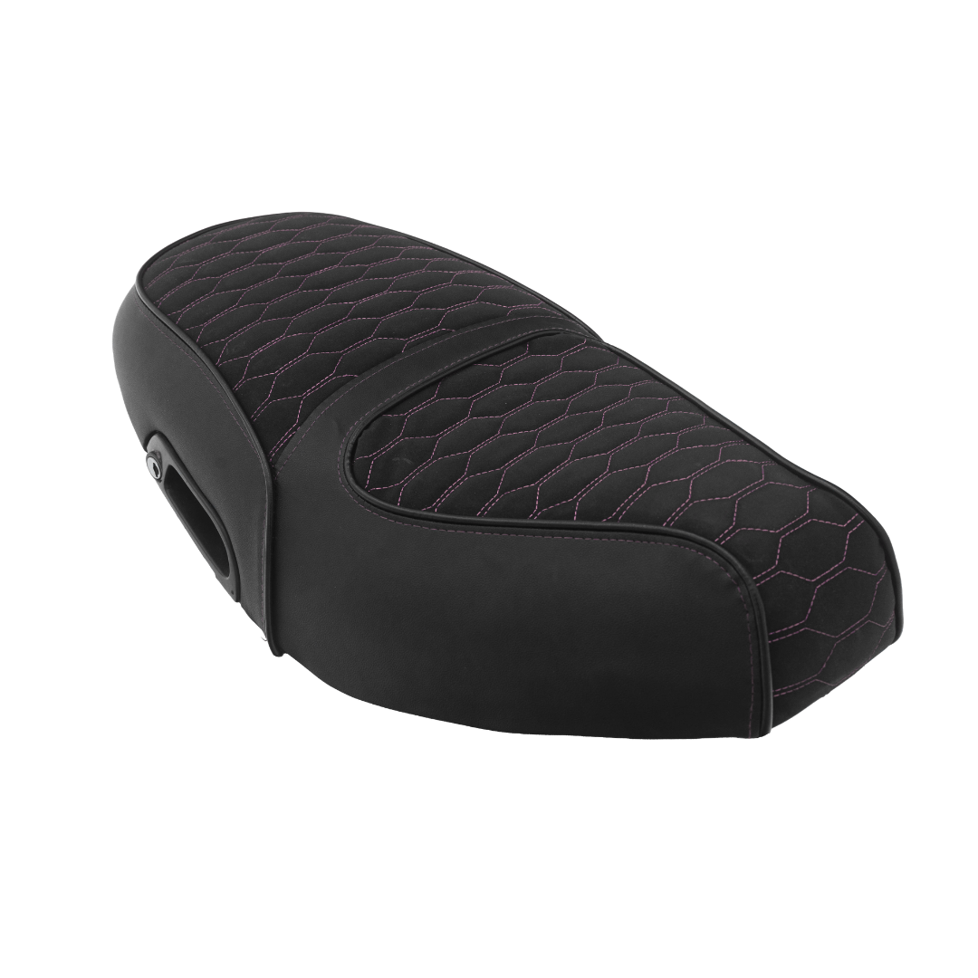 Housse de Selle Fenom Effet Alcantara Rose Piaggio Zip Type 3