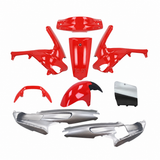 Kappenset Origineel Model Rood / Mat Zilver Gilera Runner SP 50-180cc 2 Takt