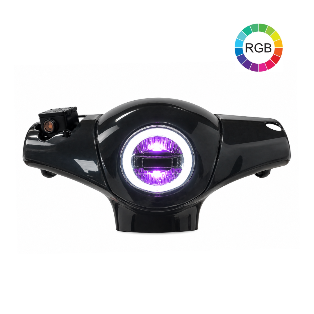 RGB Angel Eye Scheinwerfer Piaggio Zip / Vespa Fenom