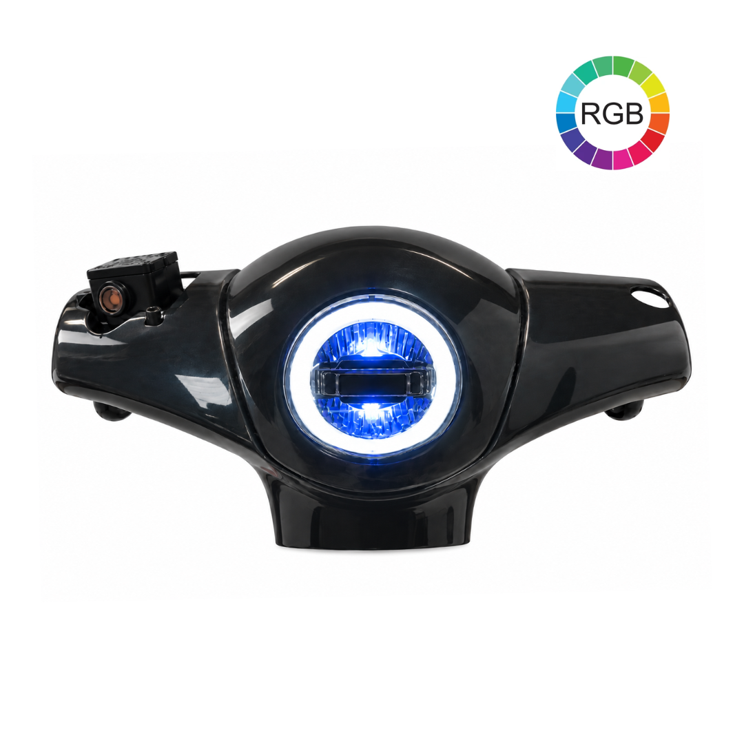 RGB Angel Eye Scheinwerfer Piaggio Zip / Vespa Fenom