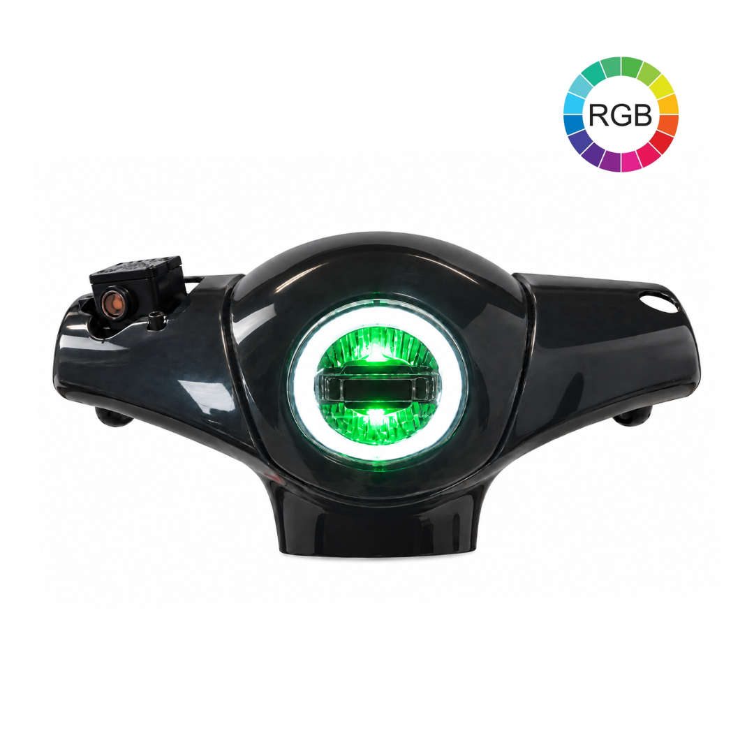 RGB Angel Eye Scheinwerfer Piaggio Zip / Vespa Fenom