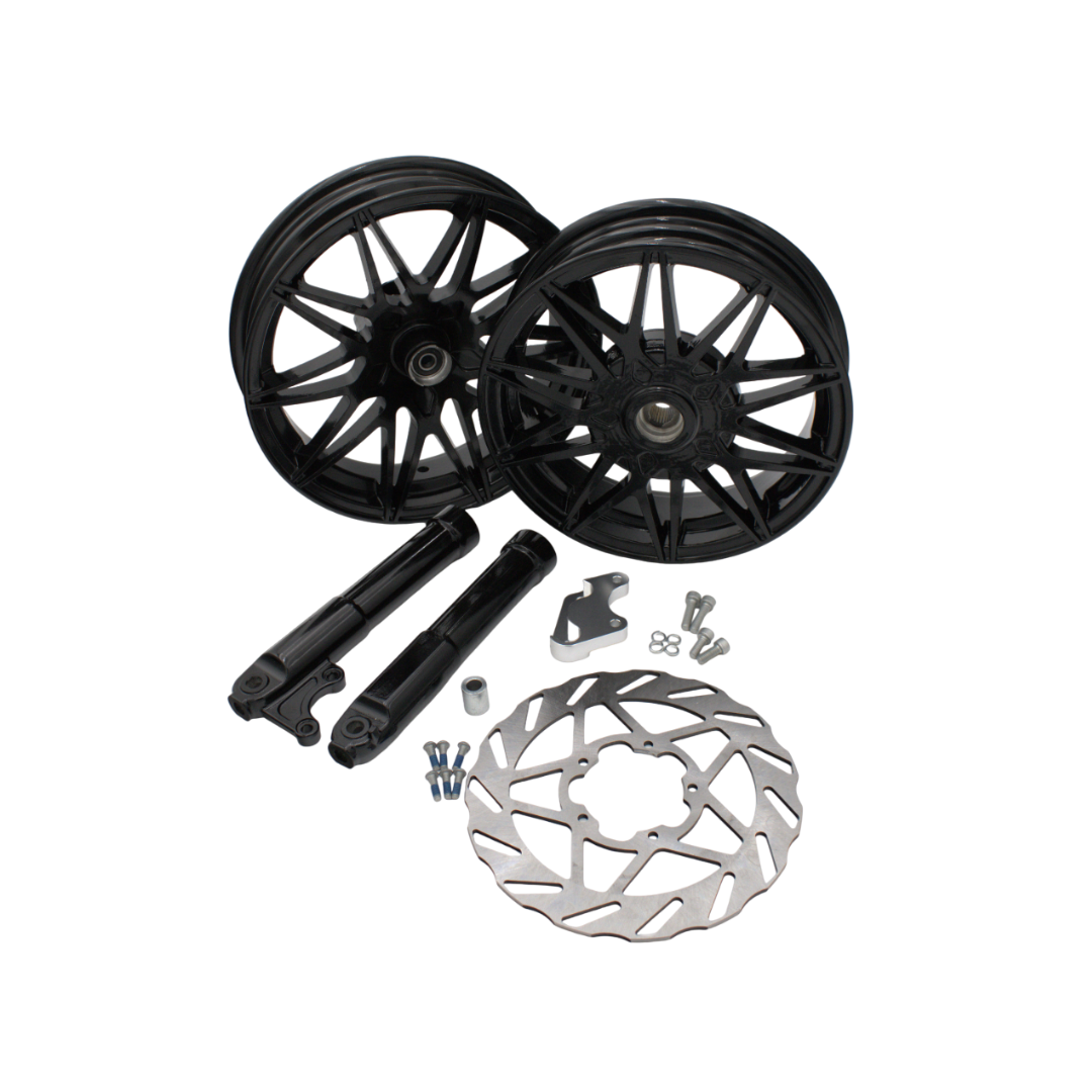 Velgenset Special Glans Zwart Piaggio Zip