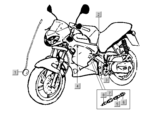 Gilera DNA 50 2T E1 2000-2001  - Gaskabel & Remkabel