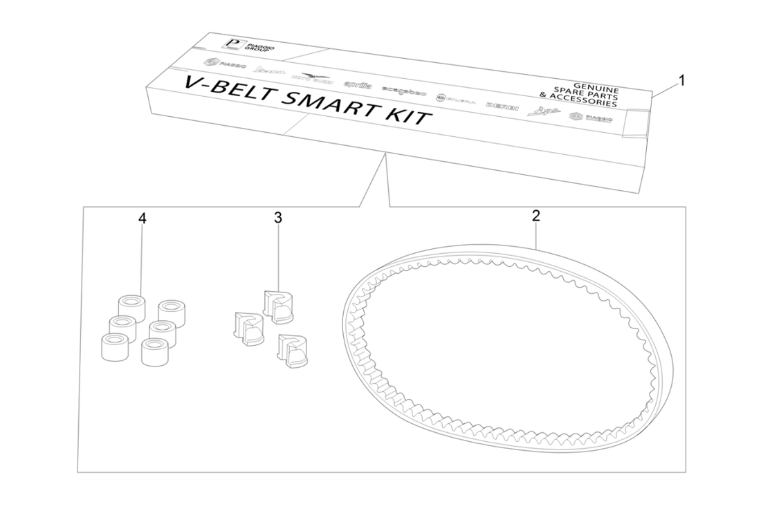 Gilera DNA 50 2T E2 2005 – Kit Trasmissione