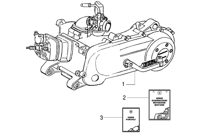 Gilera DNA 50 2T E2 2005 – Motor