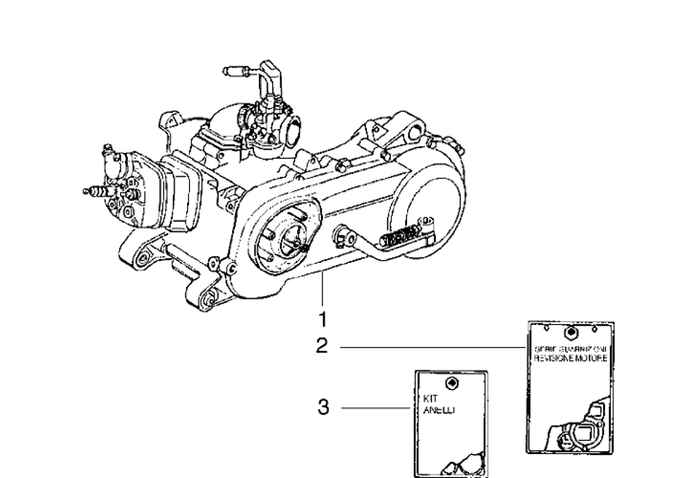 Gilera Runner 180 2T FXR E1 1998-2002 – Motor
