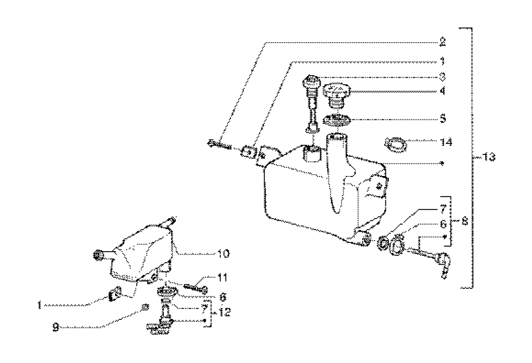 Gilera Runner 180 2T FXR E1 1998-2002 – Olietank