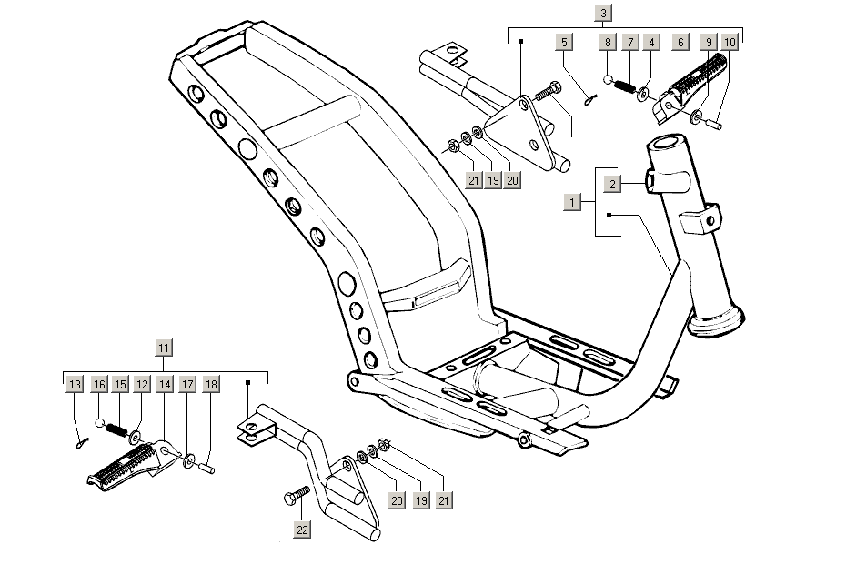 Gilera Stalker 50 2T E2 2005-2006 – Frame