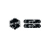 Forged Carbon Front Hood Logo + Reflector Zip Bundle