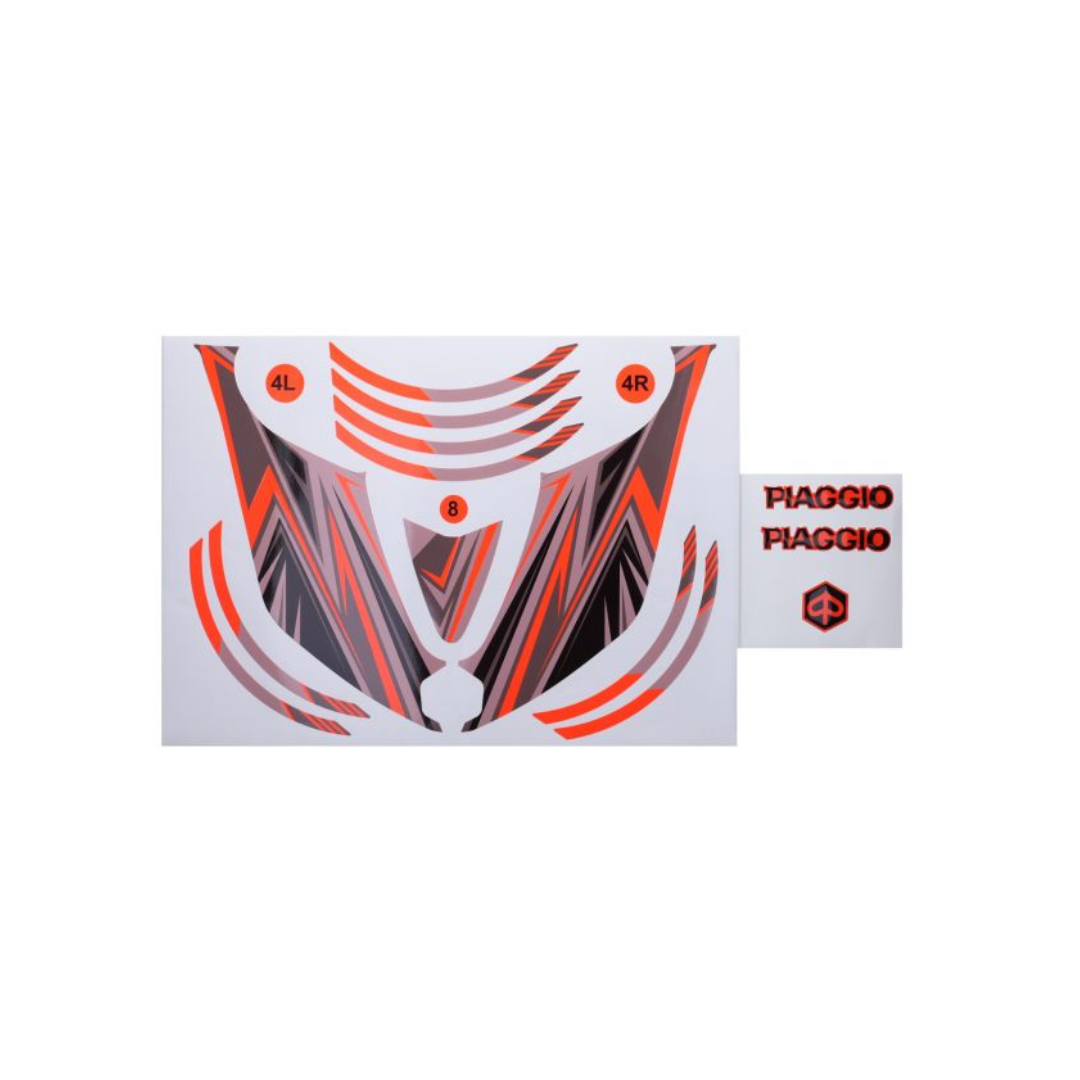 Aufklebersatz Fluo Orange GP1 Piaggio Zip