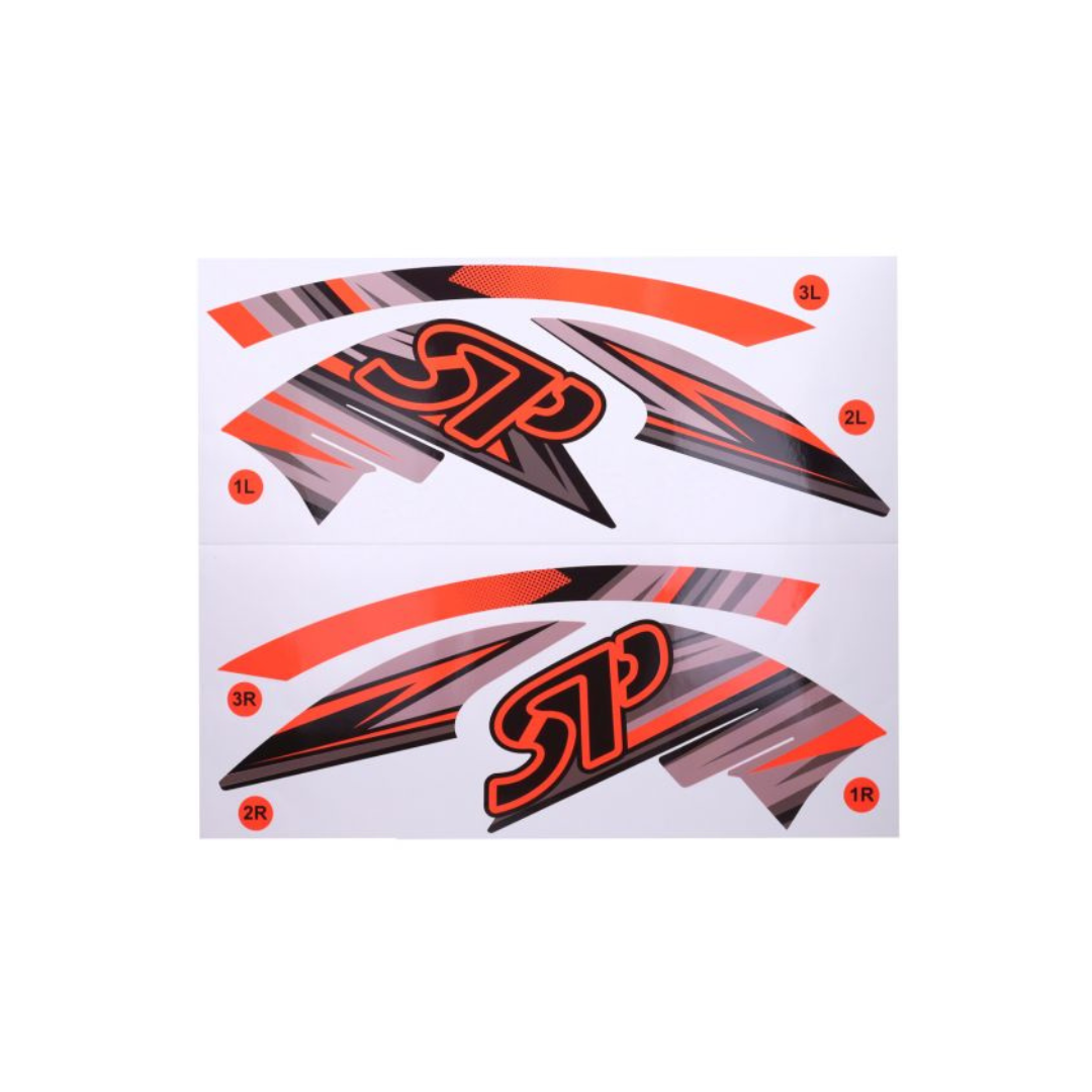 Stickerset Fluo Oranje GP1 Piaggio Zip